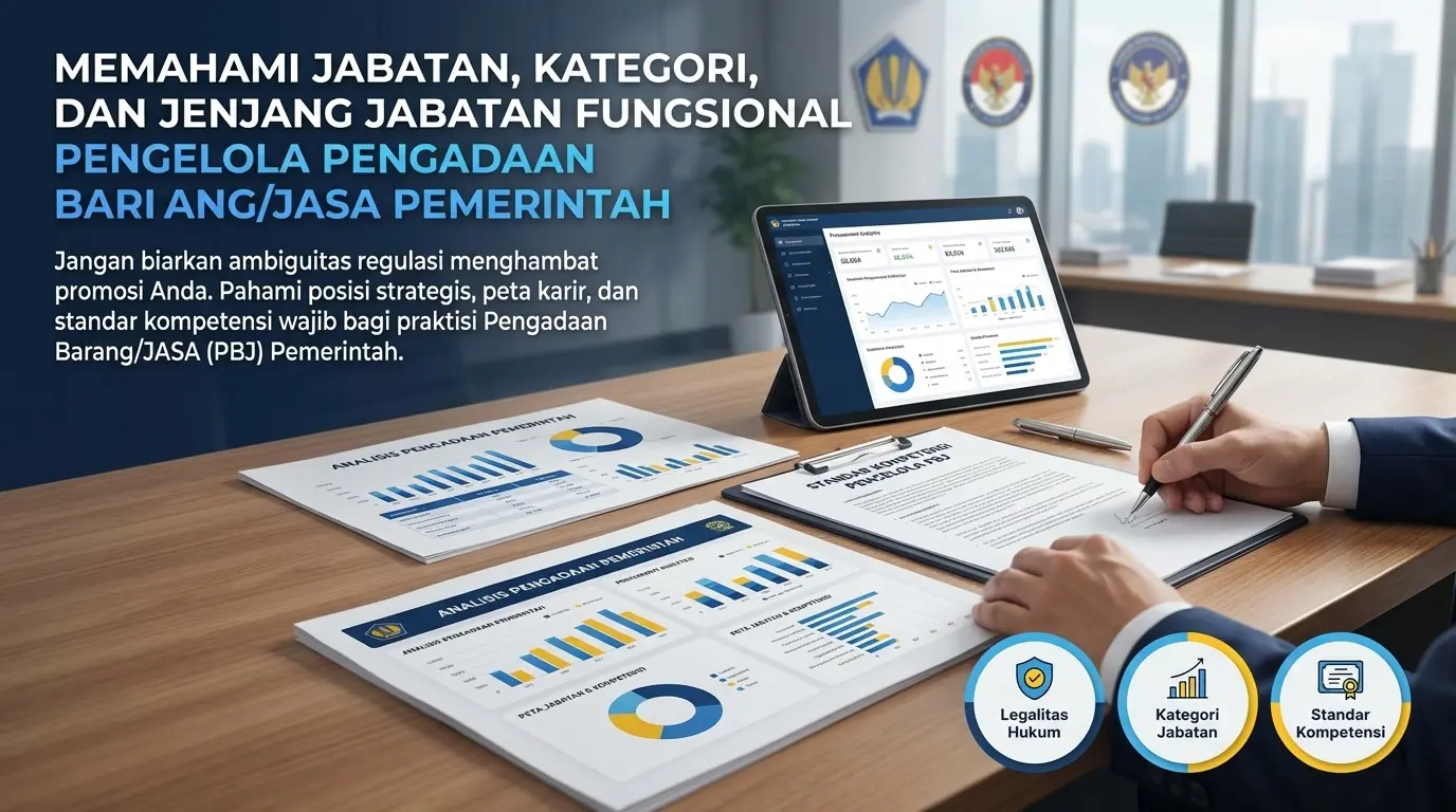 memahami kedudukan, kategori, dan jenjang jabatan fungsional pengelola pbj pemerintah