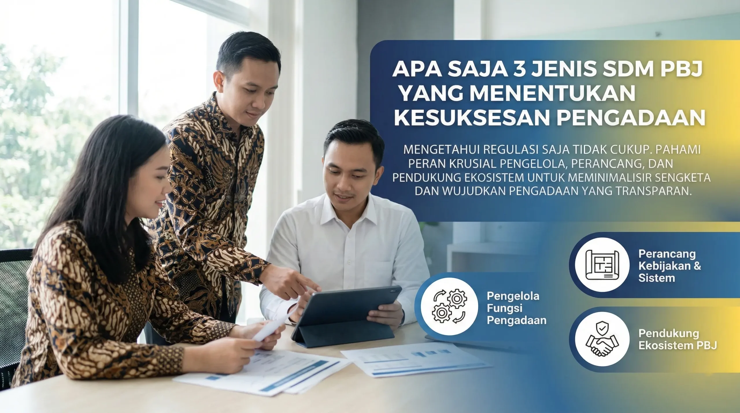 apa saja 3 jenis sdm pbj