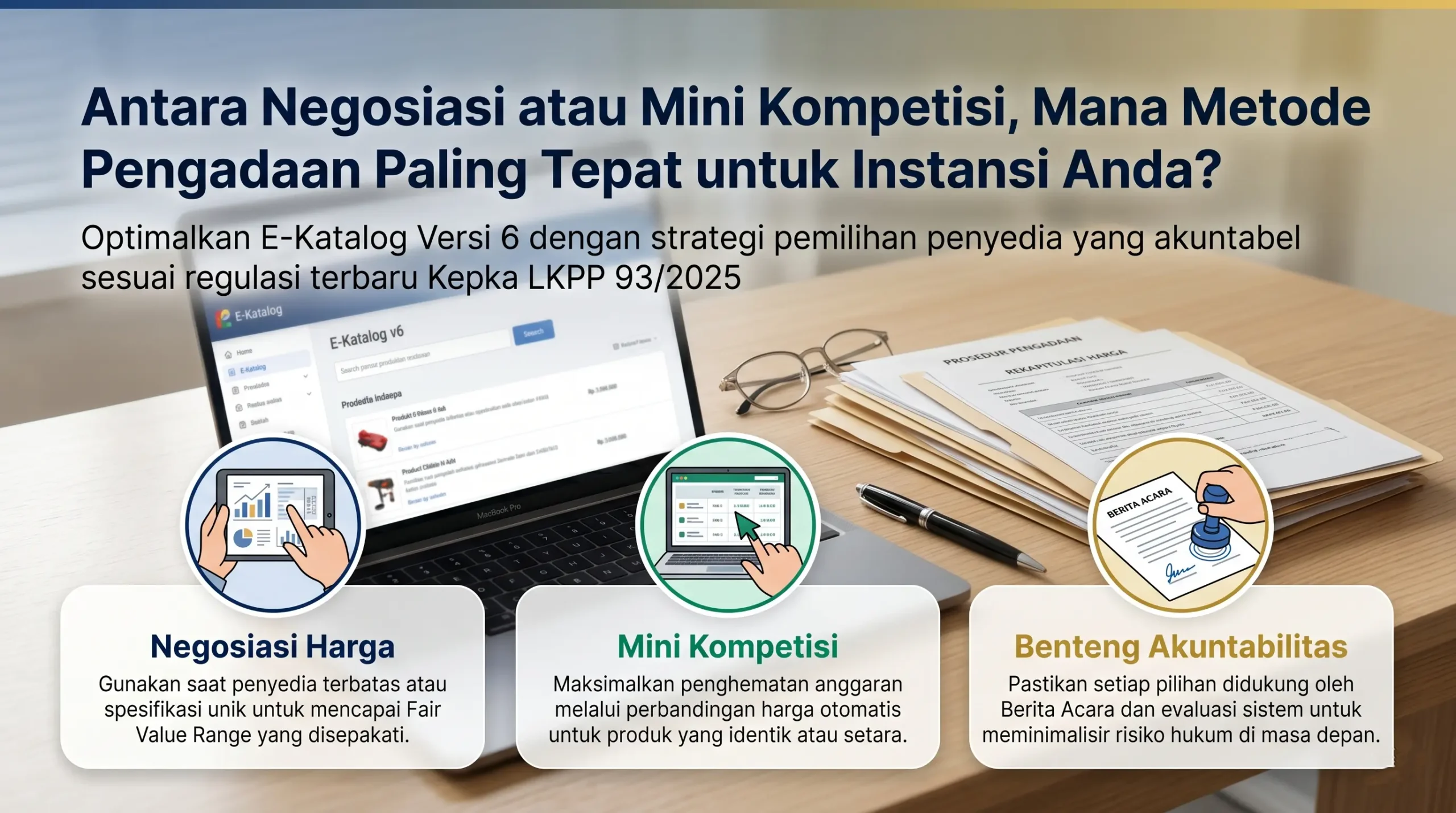 antara negosiasi atau mini kompetisi, mana metode pengadaan paling tepat untuk instansi anda