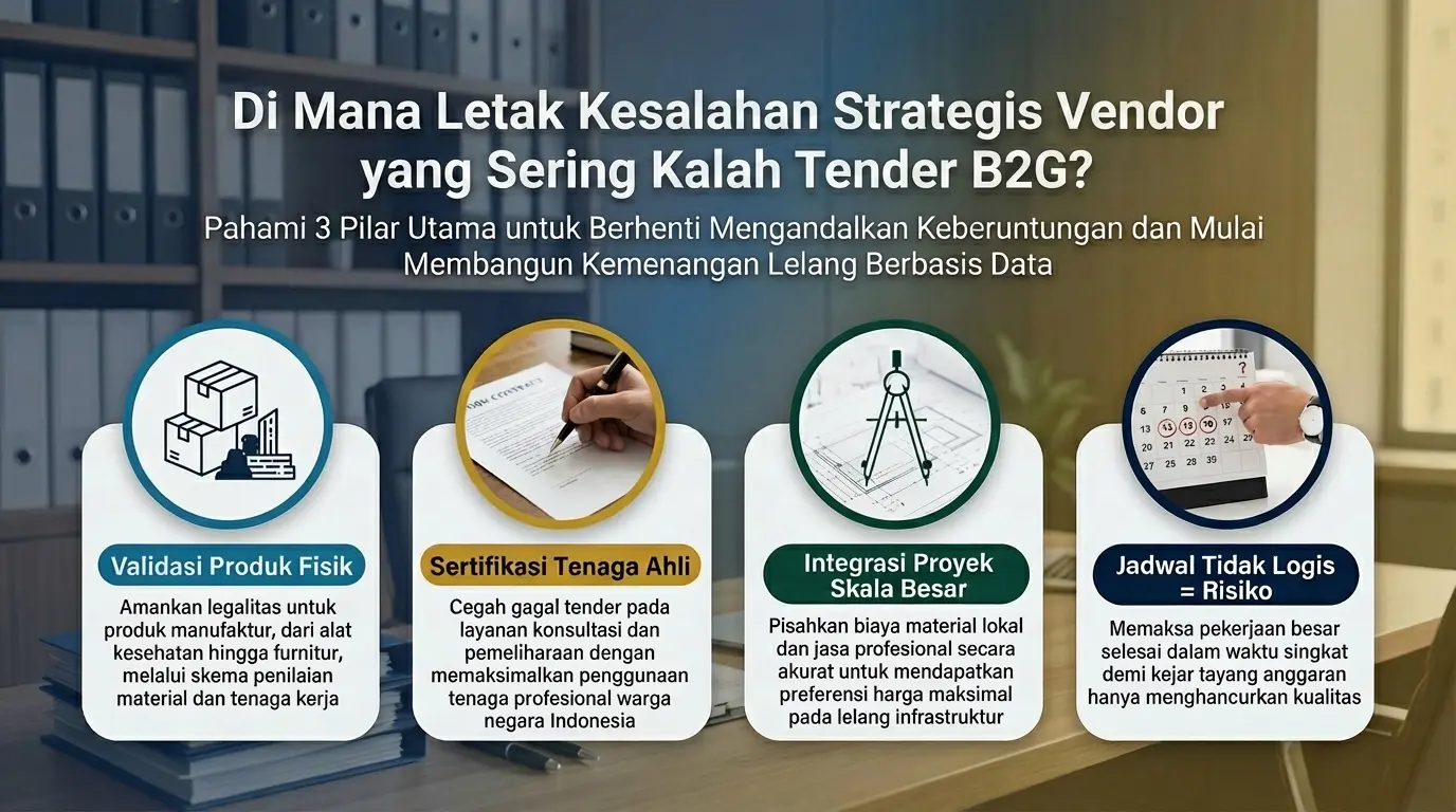 Home kenapa banyak vendor gagal menang tender pemerintah bukan soal harga, tapi strategi