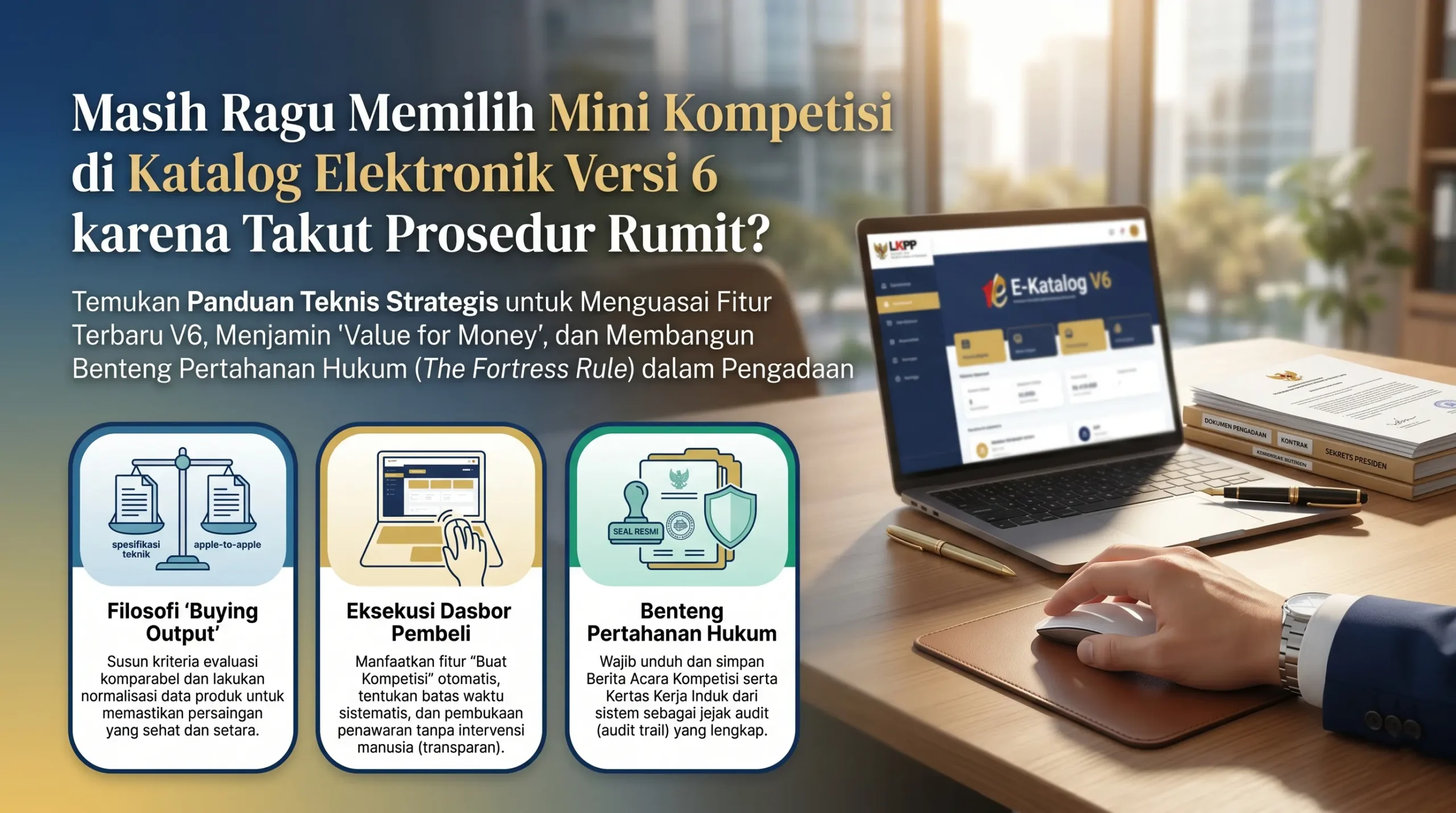 masih ragu memilih mini kompetisi di katalog elektronik versi 6 karena takut prosedur rumit