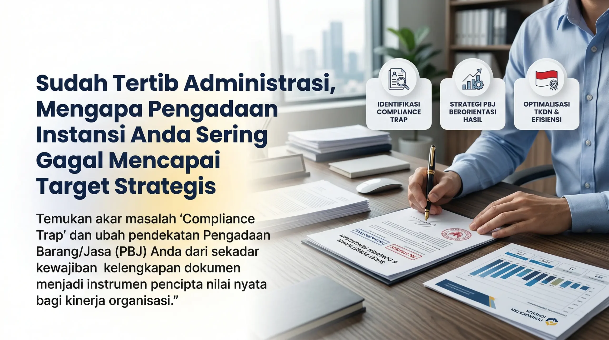 sudah tertib administrasi, mengapa pengadaan instansi anda sering gagal mencapai target strategis