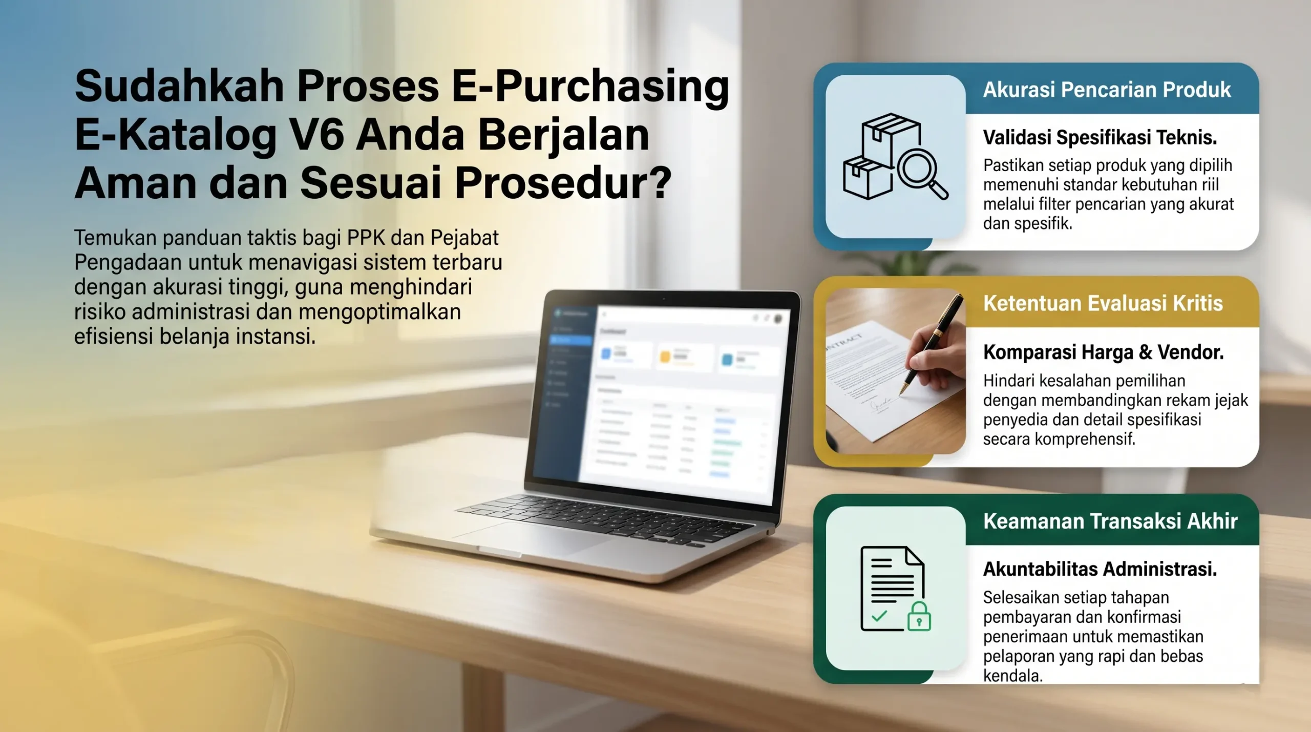 sudahkah proses e purchasing e katalog v6 anda berjalan aman dan sesuai prosedur