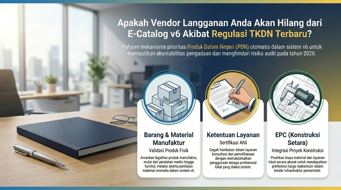 apakah vendor langganan anda akan hilang dari e katalog v6 akibat regulasi tkdn terbaru