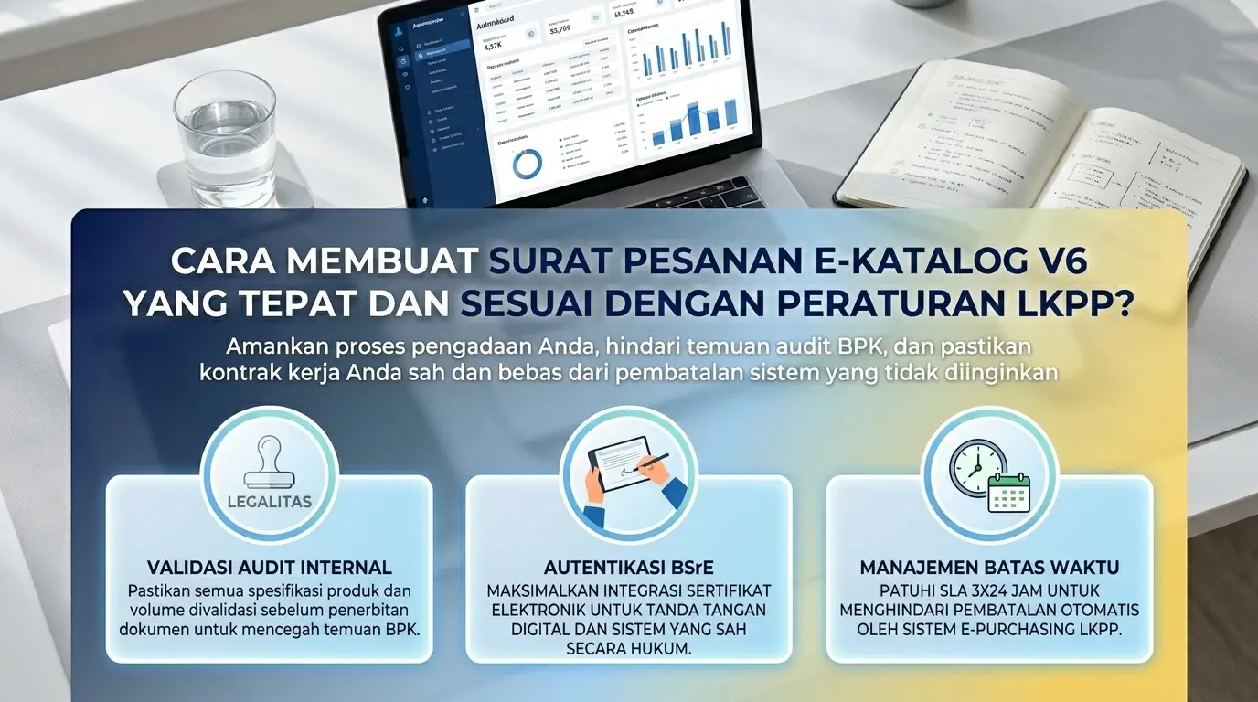 bagaimana cara membuat surat pesanan e katalog v6 yang presisi dan sesuai regulasi lkpp