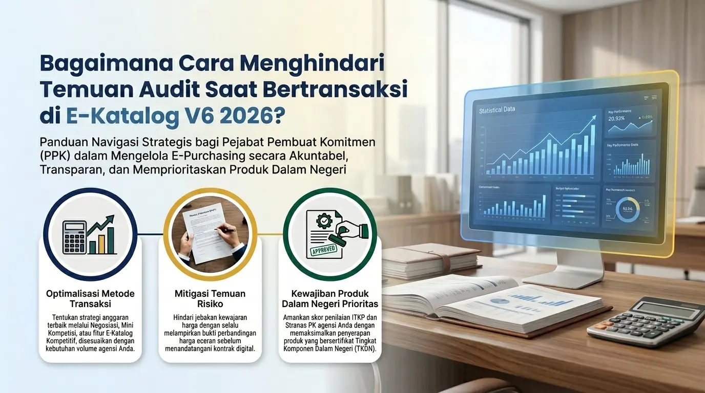 bagaimana cara menghindari temuan audit saat bertransaksi di e katalog v6 tahun 2026