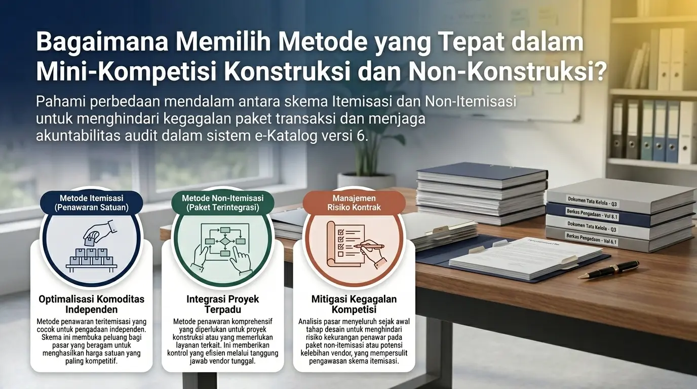 bagaimana memilih metode yang tepat dalam mini kompetisi konstruksi dan non konstruksi