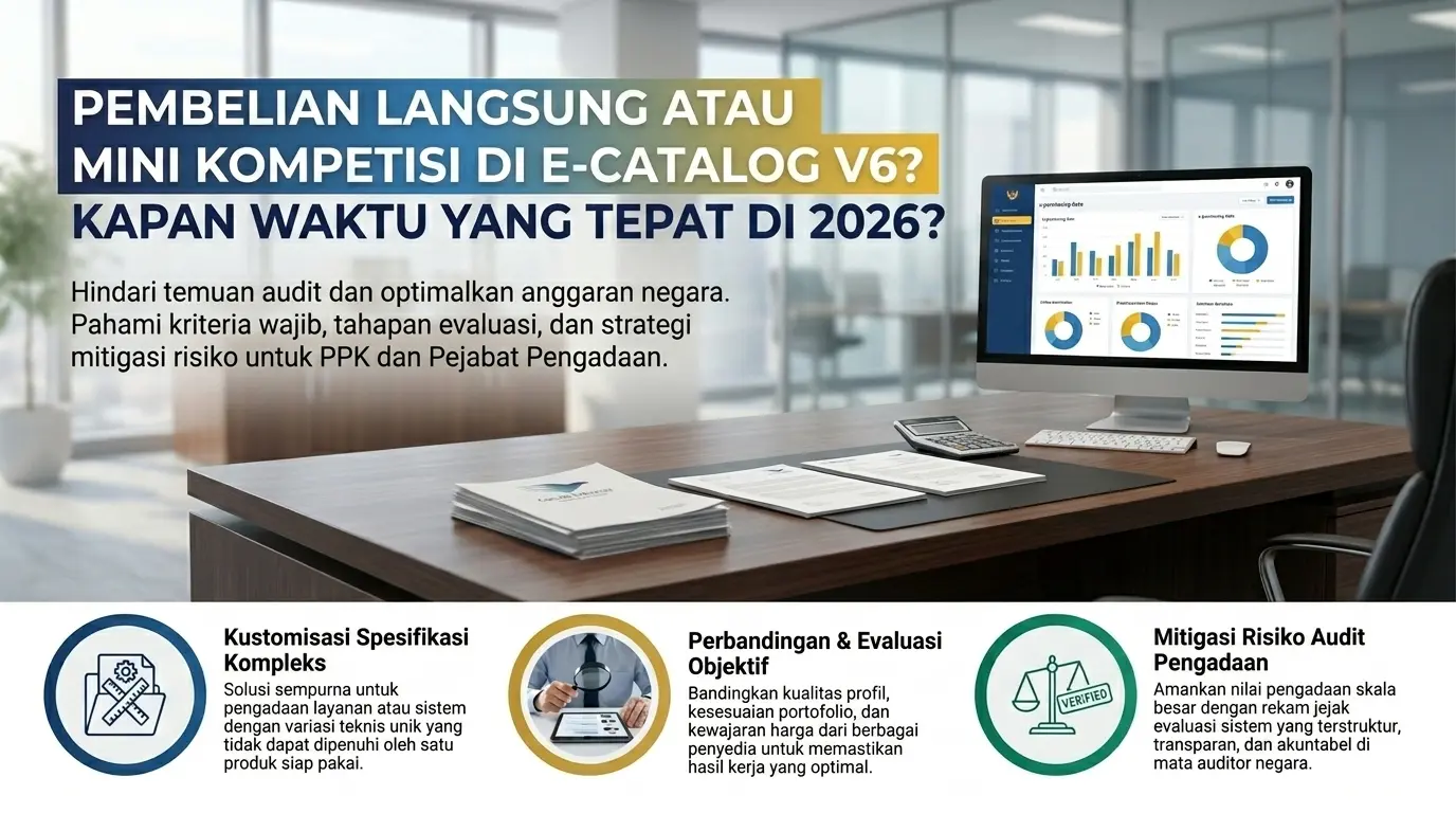 pembelian langsung atau mini kompetisi di e katalog v6 kapan waktu yang tepat di 2026