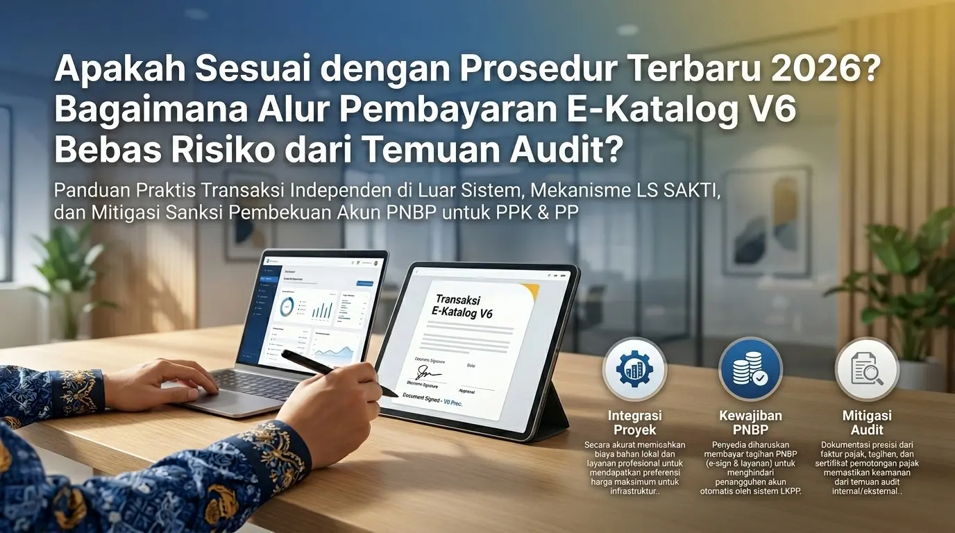 sudah sesuai prosedur terbaru 2026 bagaimana alur pembayaran e katalog v6 yang bebas risiko temuan audit