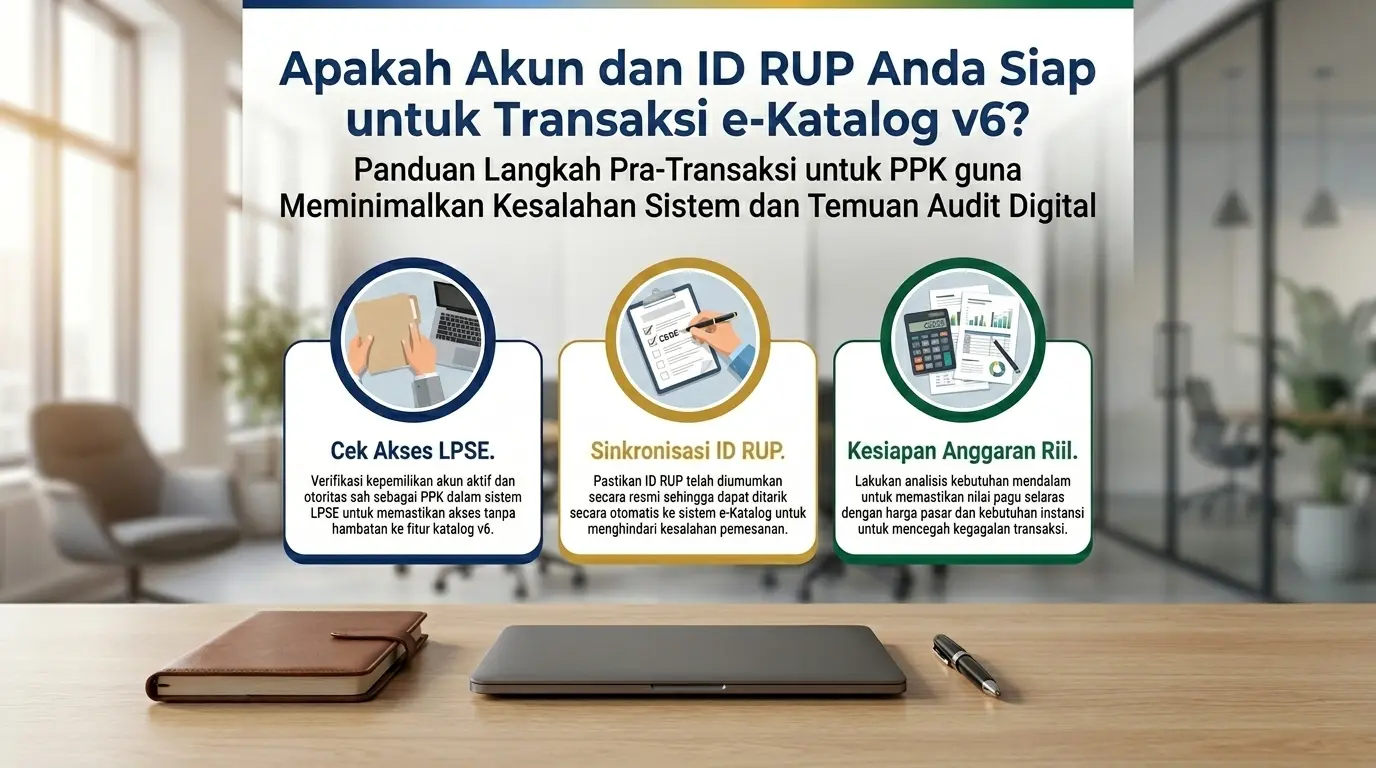 sudahkah akun dan id rup anda siap untuk transaksi e katalog v6