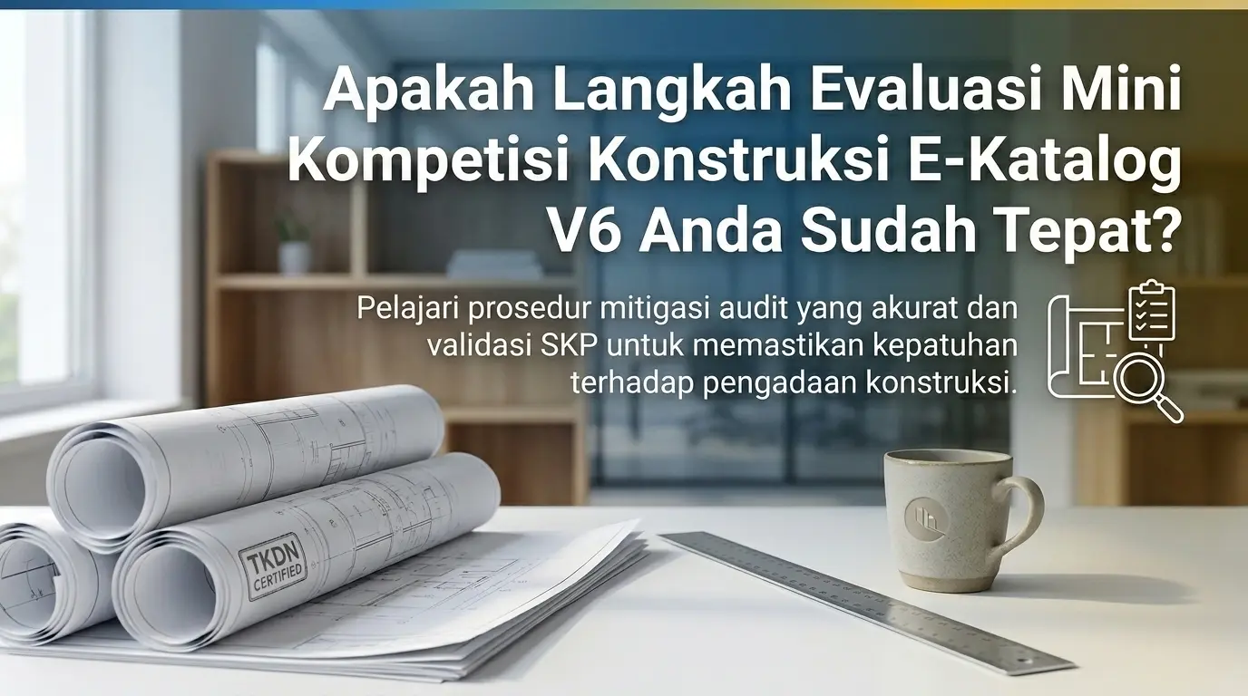 apakah langkah evaluasi mini kompetisi konstruksi e katalog v6 anda sudah siap